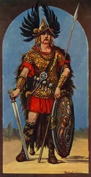 Hengist, capo degli Angli, 449 d.C., 1924.