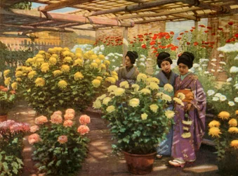 Alla mostra dei crisantemi, 1910