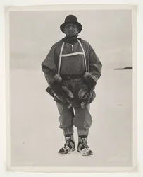 Tenente Bowers durante la spedizione Terra Nova (1910-13) al Polo Sud