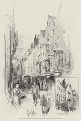 Pezzi della vecchia Londra, la White Horse Tavern, Fetter Lane, prossima alla demolizione