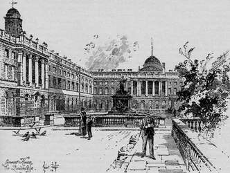 Il Cortile, Somerset House, c1890