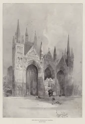 Facciata ovest della cattedrale di Peterborough
