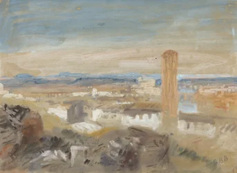 Un campanile tra le rovine