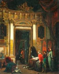 Interno con figure