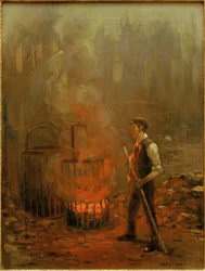 Operai al forno a carbone, Inghilterra