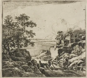 La cascata, dalla serie Set di paesaggi