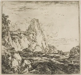 Il ponticello vicino alla rocca, dalla serie Set di paesaggi