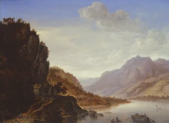 Paesaggio fluviale montuoso