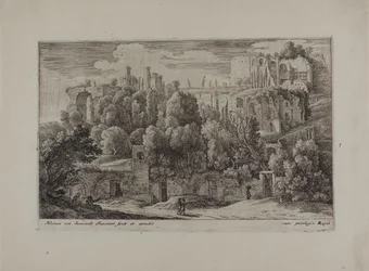 Le antiche rovine di un anfiteatro