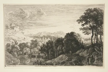 Paesaggio con tramonto, dalla serie Paesaggi collinari