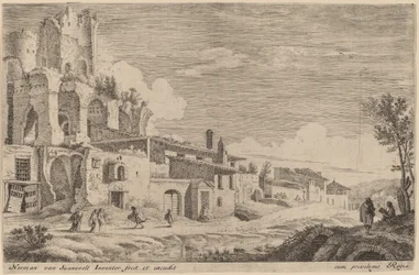 Paesaggio con Artista che Disegna