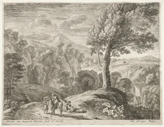 La fuga in Egitto: Il grande albero e la cascata