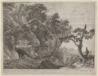 La Maddalena penitente in un paesaggio