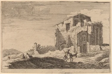 Vista di un Edificio in Rovina