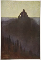 Wotan attende la fine nel Valhalla con la sua lancia spezzata, 1906