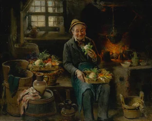 Vecchio in cucina, 1875