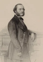 Ritratto del pianista e compositore Désiré Magnus 1828-1884
