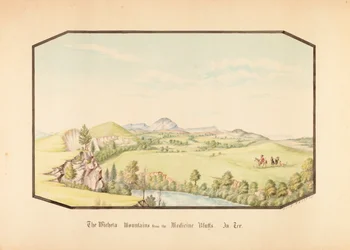 I monti Wichita da Medicine Bluff, Territorio Indiano