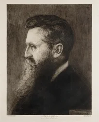 Theodor Herzl, padre fondatore dello Stato di Israele ... (incisione)