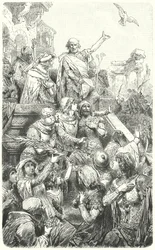 Cola di Rienzo dà al popolo di Roma una nuova costituzione, 1347