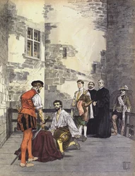 Esecuzione di Charles de Gontaut, Duca di Biron, per tradimento, alla Bastiglia, Parigi, 1602