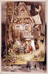 Hansel e Gretel, racconto dei Grimm - illustrazione di Hermann Vogel