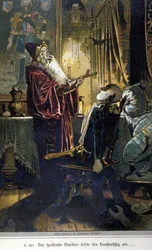Illustrazione di Vogel per una fiaba dei fratelli Jacob (1785-1863) e Wilhelm (1786-1859) Grimm