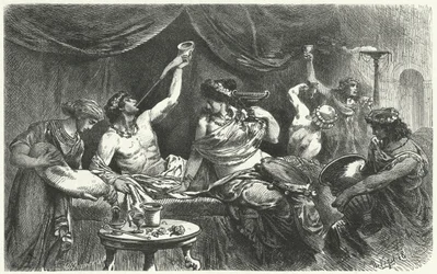 Baccanale romano al tempo di Messalina, I secolo