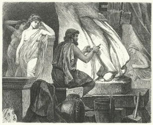Lo studio dello scultore ateniese Prassitele