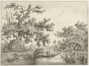 Paesaggio con due pescatori