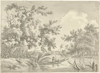 Paesaggio con due pescatori