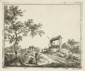 Paesaggio con pozzo