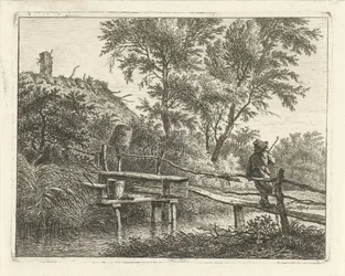 Uomo su un ponte