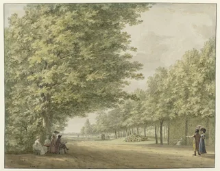 Veduta nei giardini della villa Zandbergen