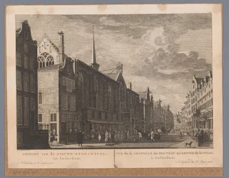 Veduta della Heilige Stede (Nieuwezijds Kapel) ad Amsterdam