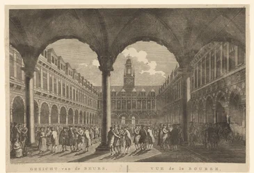 Vista del cortile della Borsa di Hendrik de Keyser