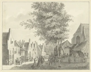 Mercato nel villaggio di Valkenburg