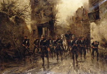 La Seconda Guardia Imperiale Prussiana Entra a Parigi