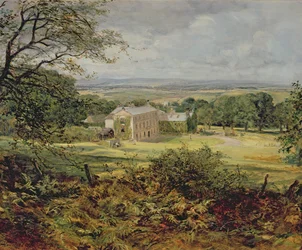Paesaggio inglese con una casa, XIX secolo