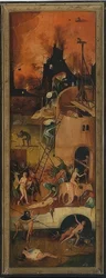 Il carro di fieno (Trittico). Pannello sinistro