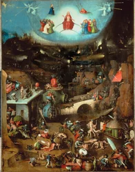 Il Giudizio Universale, pannello centrale (olio su legno di quercia)