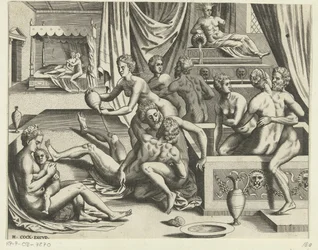 Uomini e donne che fanno il bagno