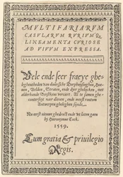Frontespizio di "Multifariarum Casularum"