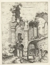 Quinta veduta del Colosseo a Roma (Colossæi ro prospectvs 5, titolo sull