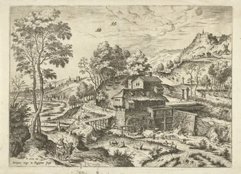 Fuga in Egitto Paesaggi con scene bibliche e mitologiche (titolo della serie)