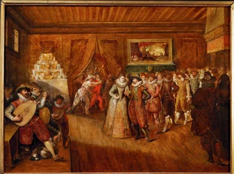 La danza nuziale (olio su legno di quercia)