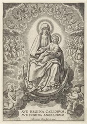 Maria con il Bambino Gesù sulla falce di luna