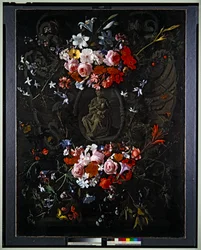 Cartiglio con fiori