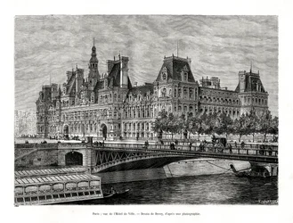 Hotel de Ville, Parigi, Francia, 1886