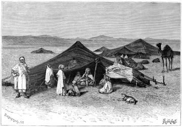 Accampamento nomade, Sahara